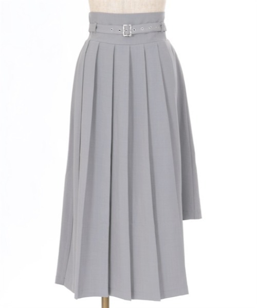 axes femme(アクシーズファム)の「ベルト付スリットプリーツスカート(スカート・レディース・ブラック/グレー/ブルー・FREE)」の14枚目の写真