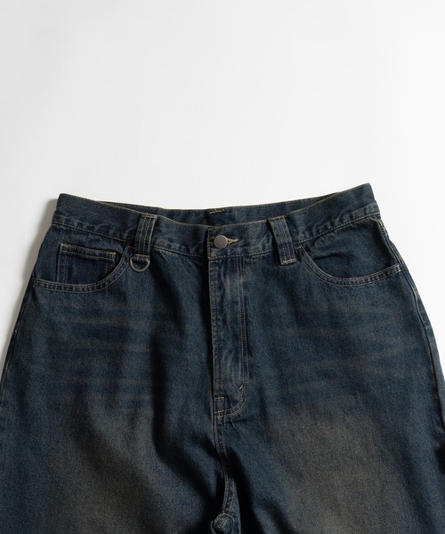 WETTEMPT（ウィテンプト）の「OVER DYED DENIM | REAL TREE HALF PANTS