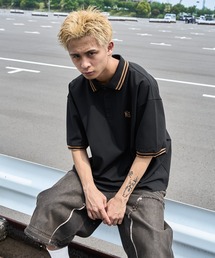 kutir | 鹿の子ラインリブポロシャツ(ポロシャツ)