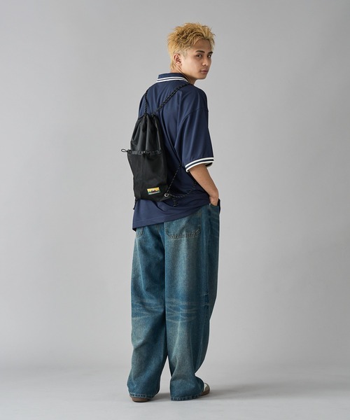 kutir（クティール）の「鹿の子ラインリブポロシャツ（ポロシャツ・メンズ・ネイビー/グレー/ブラック・LARGE/MEDIUM）」の11枚目の写真