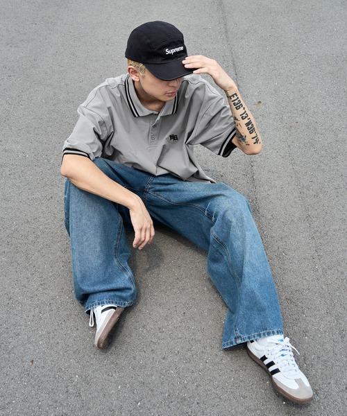 kutir（クティール）の「鹿の子ラインリブポロシャツ（ポロシャツ・メンズ・ネイビー/グレー/ブラック・LARGE/MEDIUM）」の16枚目の写真