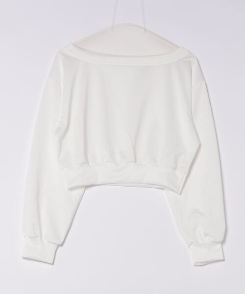 ALTROSE（アルトローズ）の「オフショル スウェット クロップド トップス（Tシャツ/カットソー・レディース・ホワイト/グレー/ブラック・FREE）」の17枚目の写真