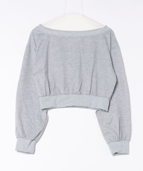 ALTROSE（アルトローズ）の「オフショル スウェット クロップド トップス（Tシャツ/カットソー・レディース・ホワイト/グレー/ブラック・FREE）」の19枚目の写真