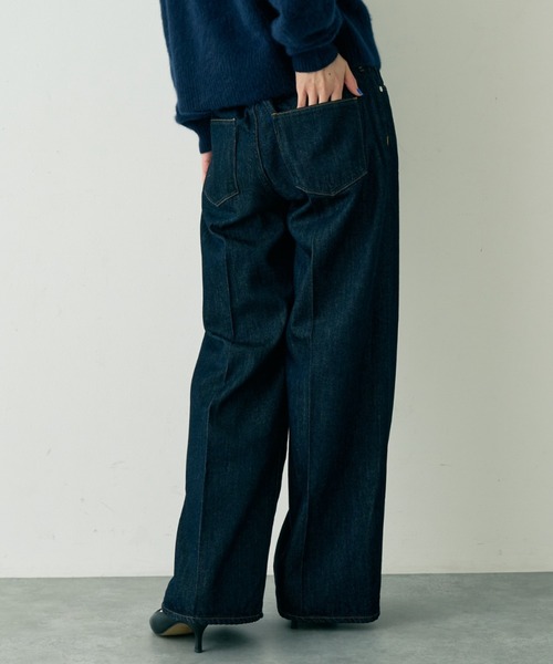 upperhights（アッパーハイツ）の「【upper hights/アッパーハイツ】THE SISTER MID-R ワイドストレートデニム（デニムパンツ・レディース・インディゴブルー・23/24/25/21/22）」の21枚目の写真