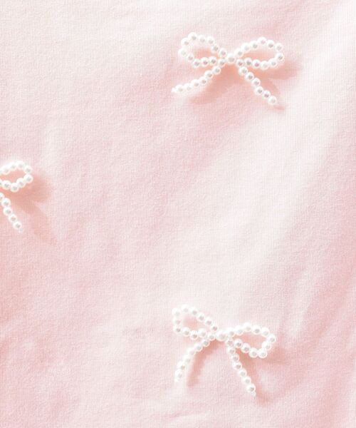 MAJESTIC LEGON（マジェスティックレゴン）の「ハローキティ パールリボンT（Tシャツ/カットソー・レディース・ピンク/オフホワイト・MEDIUM）」の13枚目の写真