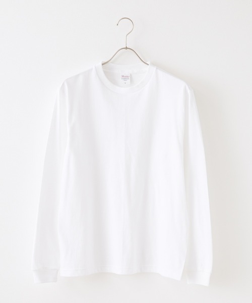 ROOPTOKYO(ループトウキョウ)の「Heavy Weight Cotton L/S T-shirt/5.6オンス ヘビーウェイト リブ付 ロンT クルーネック 無地T(Tシャツ/カットソー・メンズ・ホワイト/ダークブラウン/バーガンディー/ネイビー/杢グレー/ブラック/アーミー・S/M/L/XL)」の8枚目の写真