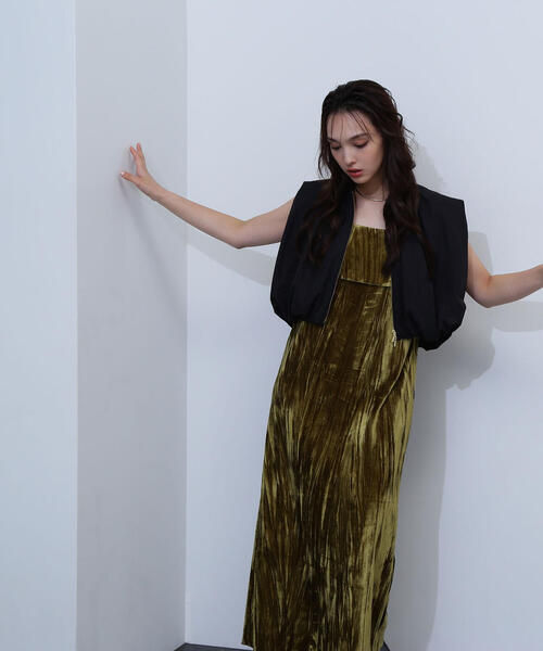 NATURAL BEAUTY BASIC（ナチュラルビューティーベーシック）の「◇ＭＡ－１コンパクトベスト（MA-1・レディース・ブラック/ベージュ・FREE）」の9枚目の写真