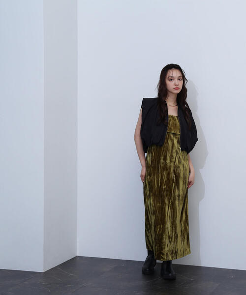 NATURAL BEAUTY BASIC（ナチュラルビューティーベーシック）の「◇ＭＡ－１コンパクトベスト（MA-1・レディース・ブラック/ベージュ・FREE）」の10枚目の写真