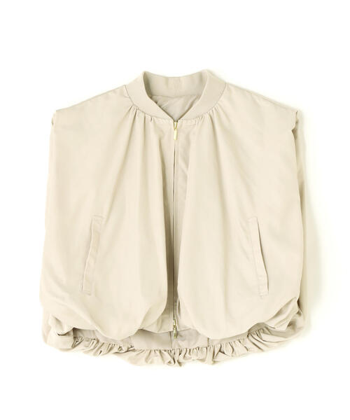 NATURAL BEAUTY BASIC（ナチュラルビューティーベーシック）の「◇ＭＡ－１コンパクトベスト（MA-1・レディース・ブラック/ベージュ・FREE）」の14枚目の写真