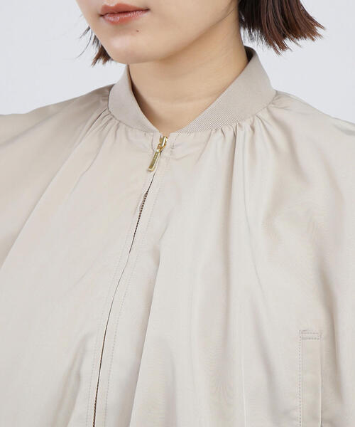 NATURAL BEAUTY BASIC（ナチュラルビューティーベーシック）の「◇ＭＡ－１コンパクトベスト（MA-1・レディース・ブラック/ベージュ・FREE）」の22枚目の写真