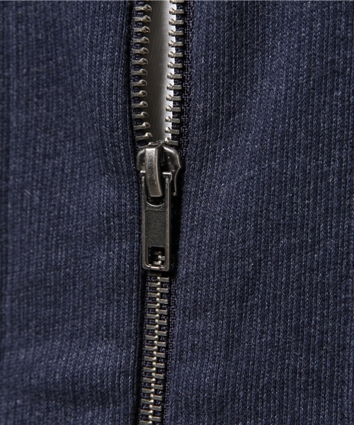 ikka（イッカ）の「裏毛ノーカラーZIPカーディガン（カーディガン/ボレロ・メンズ・スモークグレー/ネイビー・X-LARGE/LARGE/MEDIUM）」の4枚目の写真