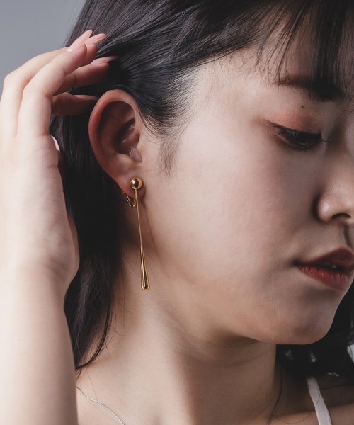 Os accessory(オズアクセサリー)の「【金属アレルギー対応】Os -オズ- ティアドロップ イヤリング サージカルステンレス(イヤリング・レディース・シルバー/ゴールド・FREE)」の17枚目の写真