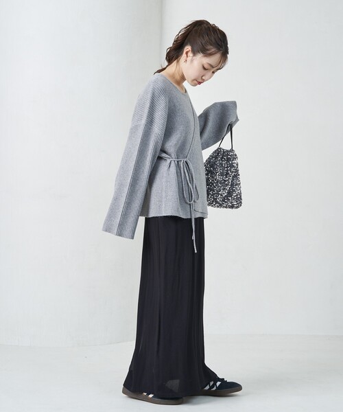 FREAK'S STORE(フリークスストア)の「限定展開 カシュクール マルチウェイ ニット プルオーバー(ニット/セーター・レディース・ブラウン/ベージュ/グレー/ブラック/マスタード・フリ-)」の15枚目の写真