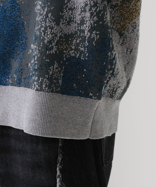 HARE(ハレ)の「アブストラクトガラカーディガン(HARE)(カーディガン/ボレロ・メンズ・パープル/グレー/ブラック・SMALL/MEDIUM)」の21枚目の写真