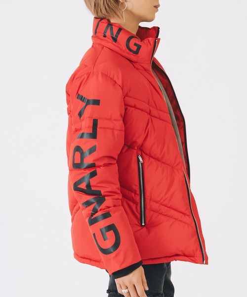 EVOLUTION（エボリューション）の「【FELLEXファイバー綿】袖プリント キルティング / ダウンジャケット（ダウンジャケット/コート・メンズ・レッド/ブラック/オフホワイト・LARGE/MEDIUM/X-LARGE）」の3枚目の写真