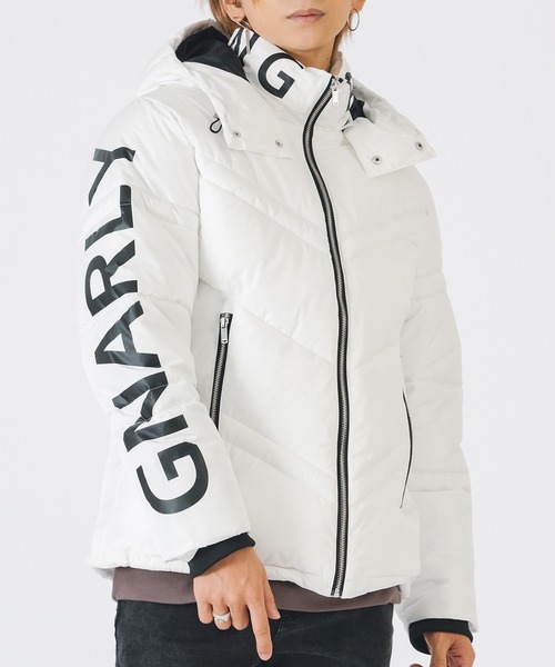 EVOLUTION（エボリューション）の「【FELLEXファイバー綿】袖プリント キルティング / ダウンジャケット（ダウンジャケット/コート・メンズ・レッド/ブラック/オフホワイト・LARGE/MEDIUM/X-LARGE）」の2枚目の写真