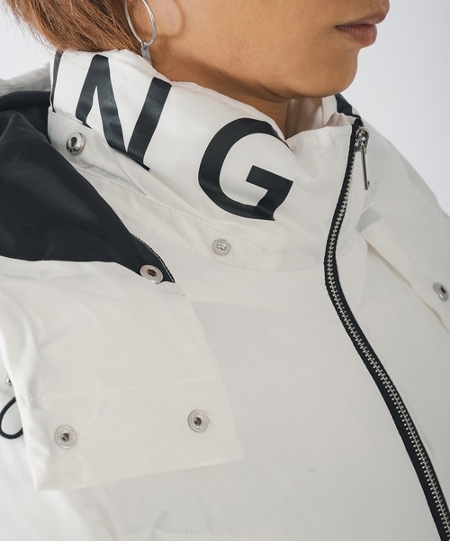 EVOLUTION（エボリューション）の「【FELLEXファイバー綿】袖プリント キルティング / ダウンジャケット（ダウンジャケット/コート・メンズ・レッド/ブラック/オフホワイト・LARGE/MEDIUM/X-LARGE）」の4枚目の写真