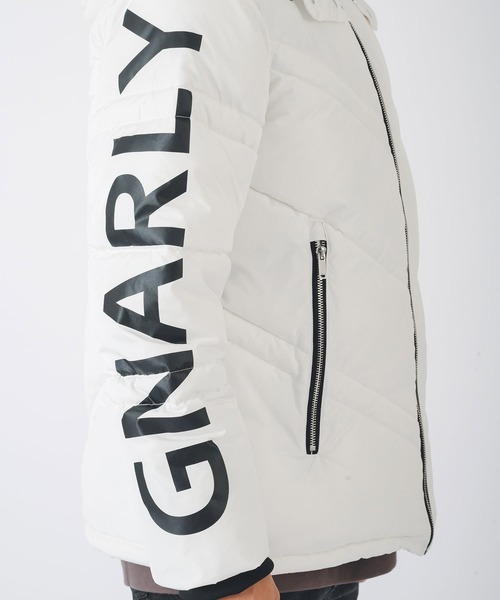 EVOLUTION（エボリューション）の「【FELLEXファイバー綿】袖プリント キルティング / ダウンジャケット（ダウンジャケット/コート・メンズ・レッド/ブラック/オフホワイト・LARGE/MEDIUM/X-LARGE）」の6枚目の写真