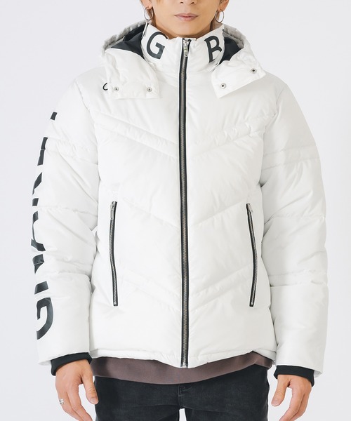 EVOLUTION（エボリューション）の「【FELLEXファイバー綿】袖プリント キルティング / ダウンジャケット（ダウンジャケット/コート・メンズ・レッド/ブラック/オフホワイト・LARGE/MEDIUM/X-LARGE）」の10枚目の写真