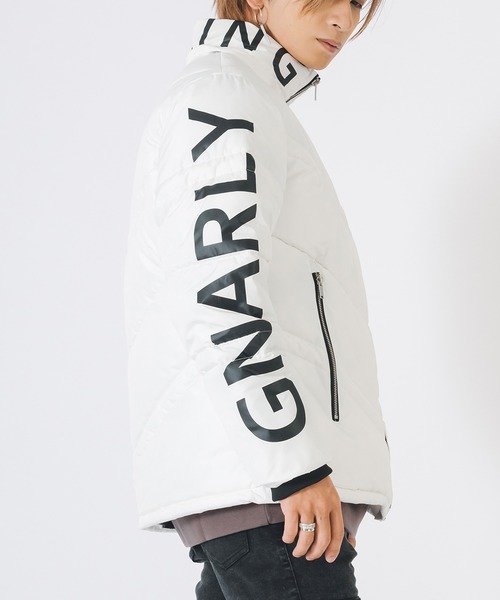 EVOLUTION（エボリューション）の「【FELLEXファイバー綿】袖プリント キルティング / ダウンジャケット（ダウンジャケット/コート・メンズ・レッド/ブラック/オフホワイト・LARGE/MEDIUM/X-LARGE）」の11枚目の写真