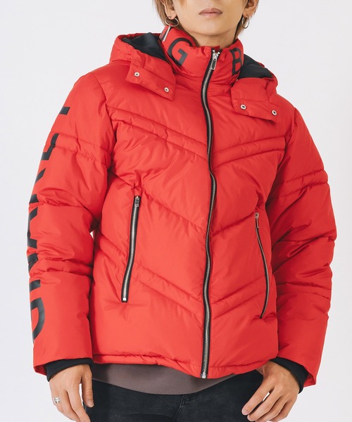 EVOLUTION（エボリューション）の「【FELLEXファイバー綿】袖プリント キルティング / ダウンジャケット（ダウンジャケット/コート・メンズ・レッド/ブラック/オフホワイト・LARGE/MEDIUM/X-LARGE）」の15枚目の写真