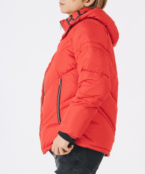 EVOLUTION（エボリューション）の「【FELLEXファイバー綿】袖プリント キルティング / ダウンジャケット（ダウンジャケット/コート・メンズ・レッド/ブラック/オフホワイト・LARGE/MEDIUM/X-LARGE）」の16枚目の写真