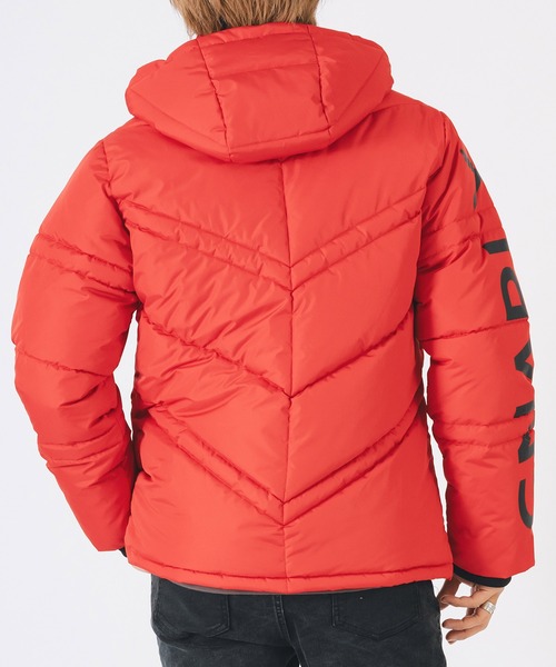 EVOLUTION（エボリューション）の「【FELLEXファイバー綿】袖プリント キルティング / ダウンジャケット（ダウンジャケット/コート・メンズ・レッド/ブラック/オフホワイト・LARGE/MEDIUM/X-LARGE）」の17枚目の写真