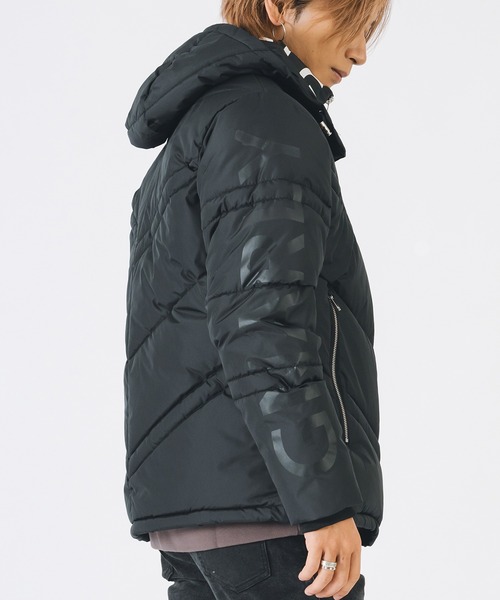 EVOLUTION（エボリューション）の「【FELLEXファイバー綿】袖プリント キルティング / ダウンジャケット（ダウンジャケット/コート・メンズ・レッド/ブラック/オフホワイト・LARGE/MEDIUM/X-LARGE）」の19枚目の写真