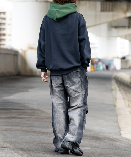JOHN'S CLOSET（ジョンズクローゼット）の「【13】スプレー/抜染加工 オーバーパンツ（カーゴパンツ・メンズ・ブラック/ダークブラック/ホワイト・MEDIUM/LARGE）」の19枚目の写真