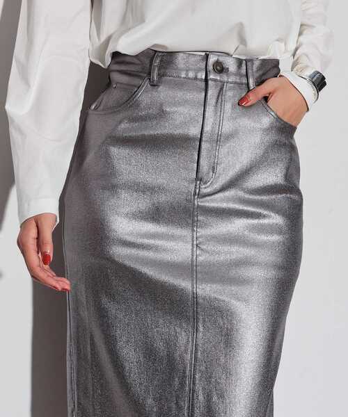 GALLEST（ギャレスト）の「◆グリッターストレッチタイトスカート（スカート・レディース・ゴールド/シルバー・40/38/36）」の2枚目の写真