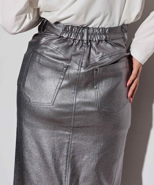 GALLEST（ギャレスト）の「◆グリッターストレッチタイトスカート（スカート・レディース・ゴールド/シルバー・40/38/36）」の3枚目の写真