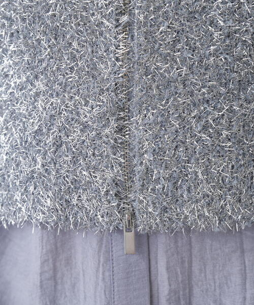 FREE'S MART（フリーズマート）の「シャギーラメニットビスチェ（ニット/セーター・レディース・ホワイト/ブラック/ブルー/グレー・FREE）」の7枚目の写真