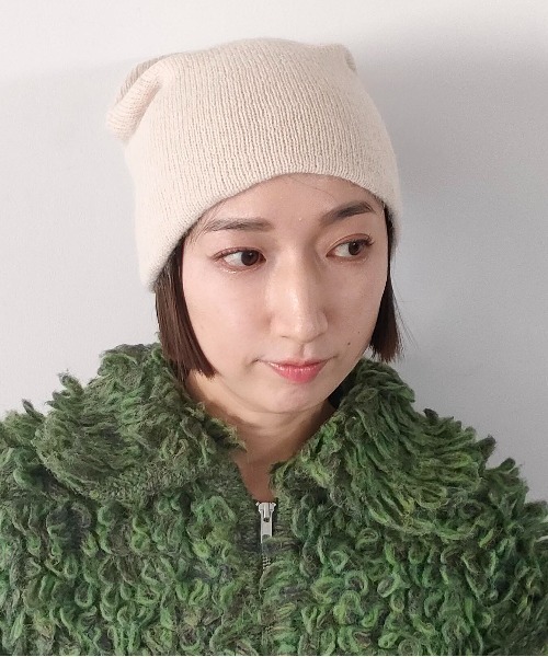 CONTROL FREAK（コントロールフリーク）の「CONTROL FREAK(コントロールフリーク)シャギーボリュームワッチ（ニットキャップ/ビーニー・レディース・ベージュ/チャコール/ブルー/ピンク・FREE）」の3枚目の写真