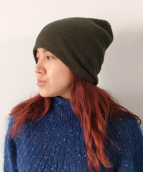 CONTROL FREAK（コントロールフリーク）の「CONTROL FREAK(コントロールフリーク)シャギーボリュームワッチ（ニットキャップ/ビーニー・レディース・ベージュ/チャコール/ブルー/ピンク・FREE）」の2枚目の写真