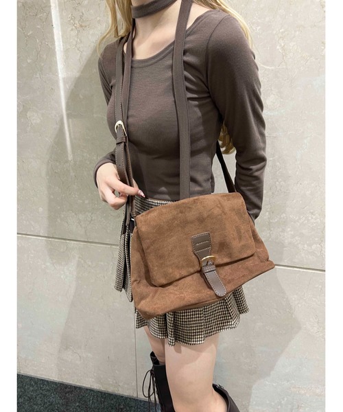 PHILLY（フィリー）の「【PHILLY】スウェードタッチ2WAYショルダー（ショルダーバッグ・レディース・ブラック/ブラウン・FREE）」の9枚目の写真