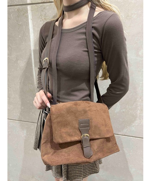 PHILLY（フィリー）の「【PHILLY】スウェードタッチ2WAYショルダー（ショルダーバッグ・レディース・ブラック/ブラウン・FREE）」の11枚目の写真