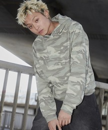 SHORT ROUND | SHORT ROUND/パターンメタルワンポイントプルパーカー(パーカー)