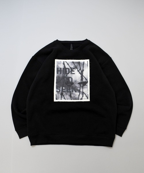 Anytime Songs(エニータイムソングス)の「heavy weight various design sweat shirt/ヘビーウェイト アソート デザイン 裏起毛 スウェットシャツ(スウェット・メンズ・ブラック系その他5/ライトグレー系1/グレー系その他6/グレー系その他5/ブラック系その他6/ライトグレー系2/ライトグレー系/ホワイト/ホワイト系その他/ブラック系その他4/グレー系その他7/グレー系その他2/グレー系その他3/グレー系その他4/ブラック系その他7/アッシュグレー/チャコールグレー/ブラック系その他/ブラック系その他3/ホワイト系その他2/ライトグレー系3/ブラック/グレー系その他/ブラック系その他2・M/L/XL)」の8枚目の写真