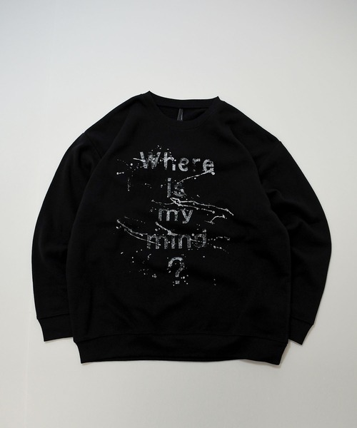 Anytime Songs(エニータイムソングス)の「heavy weight various design sweat shirt/ヘビーウェイト アソート デザイン 裏起毛 スウェットシャツ(スウェット・メンズ・ブラック系その他5/ライトグレー系1/グレー系その他6/グレー系その他5/ブラック系その他6/ライトグレー系2/ライトグレー系/ホワイト/ホワイト系その他/ブラック系その他4/グレー系その他7/グレー系その他2/グレー系その他3/グレー系その他4/ブラック系その他7/アッシュグレー/チャコールグレー/ブラック系その他/ブラック系その他3/ホワイト系その他2/ライトグレー系3/ブラック/グレー系その他/ブラック系その他2・M/L/XL)」の9枚目の写真