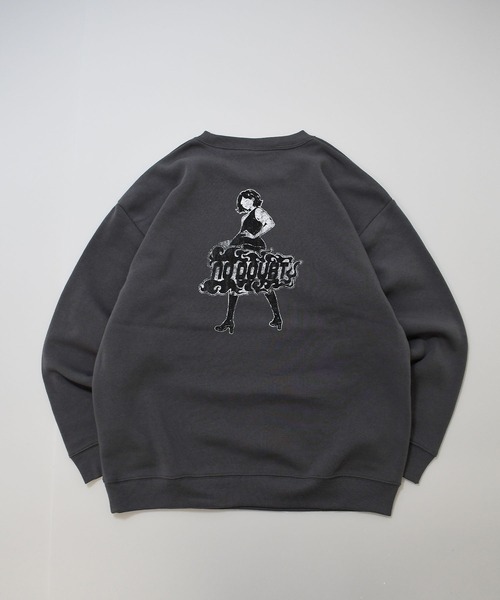 Anytime Songs(エニータイムソングス)の「heavy weight various design sweat shirt/ヘビーウェイト アソート デザイン 裏起毛 スウェットシャツ(スウェット・メンズ・ブラック系その他5/ライトグレー系1/グレー系その他6/グレー系その他5/ブラック系その他6/ライトグレー系2/ライトグレー系/ホワイト/ホワイト系その他/ブラック系その他4/グレー系その他7/グレー系その他2/グレー系その他3/グレー系その他4/ブラック系その他7/アッシュグレー/チャコールグレー/ブラック系その他/ブラック系その他3/ホワイト系その他2/ライトグレー系3/ブラック/グレー系その他/ブラック系その他2・M/L/XL)」の19枚目の写真