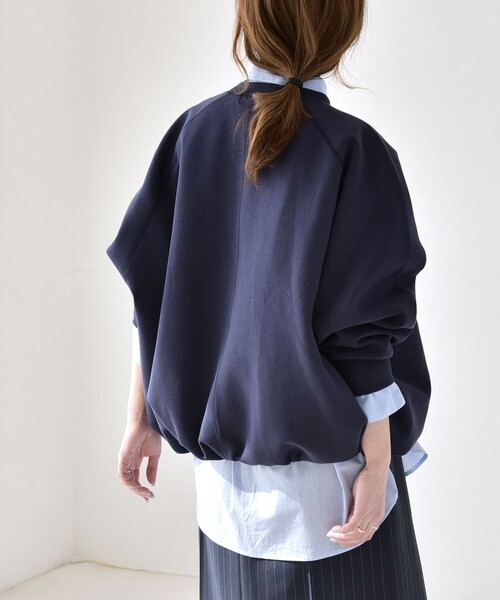 quaranciel:〈洗濯機可能〉ポンチ ドロスト ルーズ プルオーバー