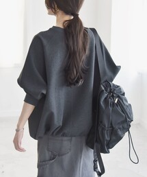 quaranciel:〈洗濯機可能〉ポンチ ドロスト ルーズ プルオーバー
