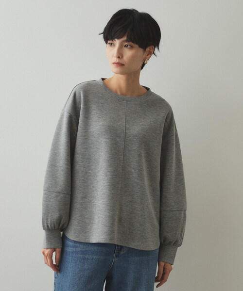 OPAQUE.CLIP(オペークドットクリップ)の「◆ボリュームスリーブトップス【洗濯機洗い可】(Tシャツ/カットソー・レディース・アイボリー/ブラック/ライトベージュ/グレー・38/40/42)」の21枚目の写真