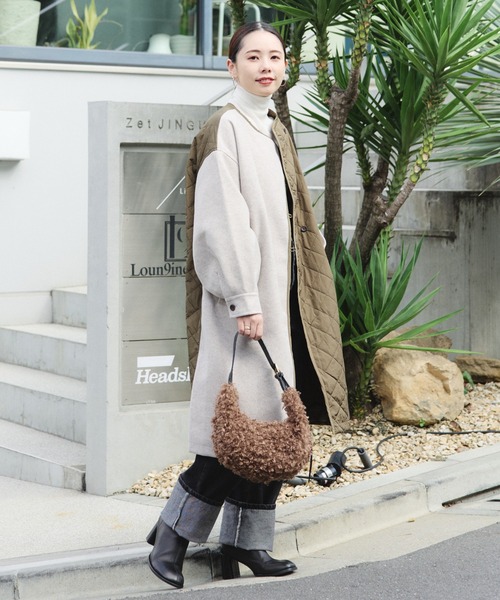 配色 キルティングコート（ノーカラーコート）｜BEAMS HEART（ビームス