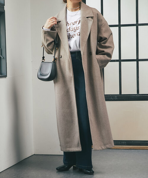 un dix cors（アンディコール）の「《インナーにぴったり》cheerfulロゴロンTee（Tシャツ/カットソー・レディース・ブラウン/ホワイト/チャコールグレー・FREE）」の16枚目の写真