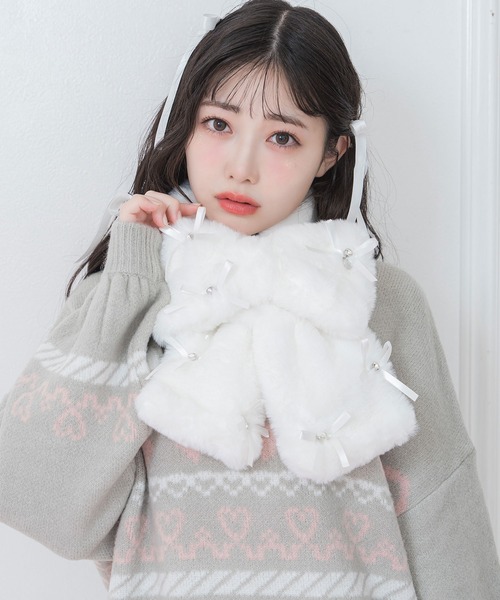 Honey Cinnamon ハニーちゃん マフラー ホワイト ハニーマフラー – BUNNY APARTMENT