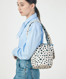 LeSportsac（レスポートサック）の「MED BELT HANDLE TOTE ブライトセピアダルメシアン（トートバッグ）」