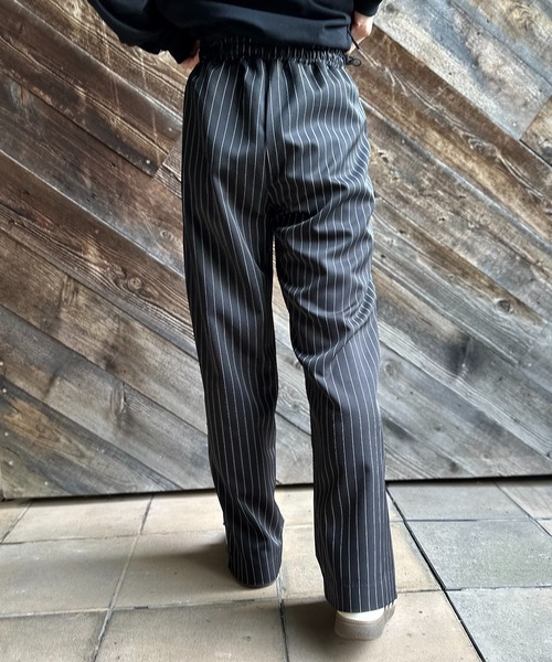 mi via loca（ミヴィアロカ）の「Vintageライク ストライプ ラインパンツ（その他パンツ・レディース・ブラック/グレー/ブラック系その他/ブラック系・FREE）」の8枚目の写真