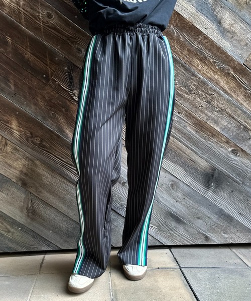 mi via loca（ミヴィアロカ）の「Vintageライク ストライプ ラインパンツ（その他パンツ・レディース・ブラック/グレー/ブラック系その他/ブラック系・FREE）」の11枚目の写真