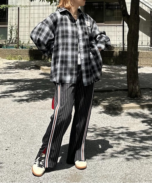 ブラック系　 ※ウエストを折り返して着用
model:154cm 着用サイズ:FREE